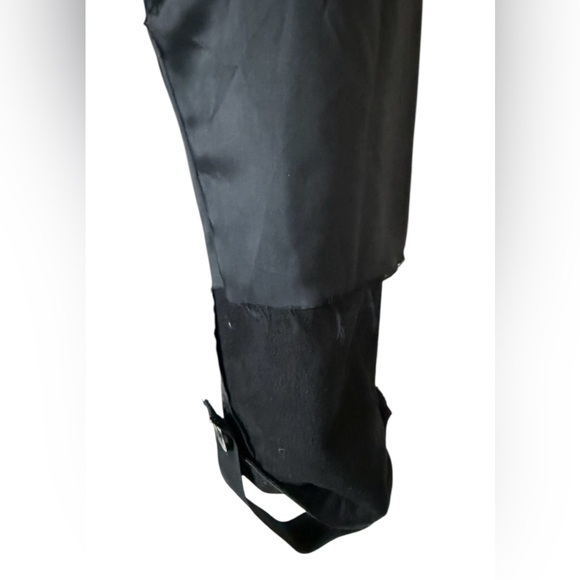 Vintage Cedars Black Leather Stirrup Pants Ankle Zip‎ High Waist Size 10 - Picture 10 of 16